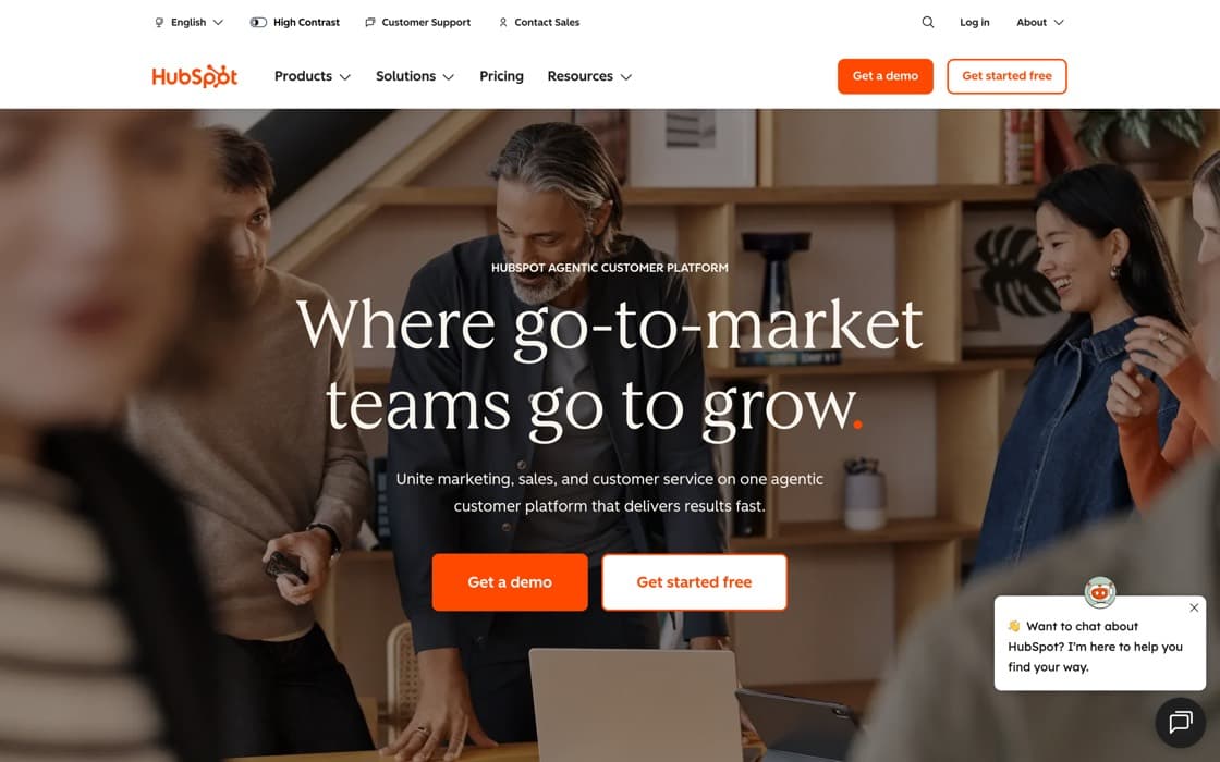 Schermata di HubSpot Breeze